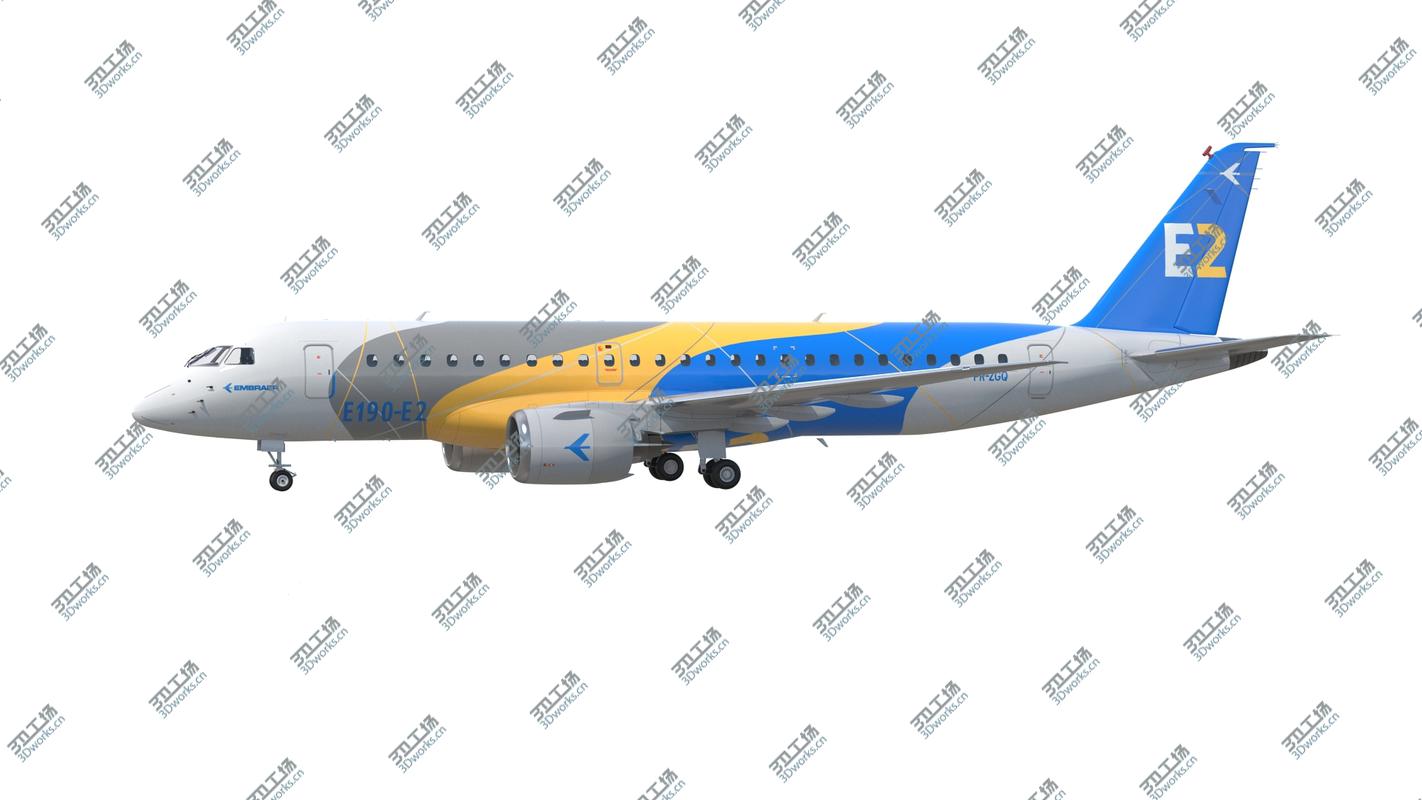 images/goods_img/20210313/Embraer E-Jet E190-E2 3D model/3.jpg